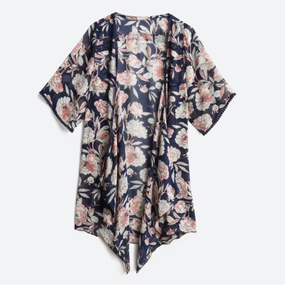 Stitch Fix - Emory Park - Landy Crochet Trim Open Front